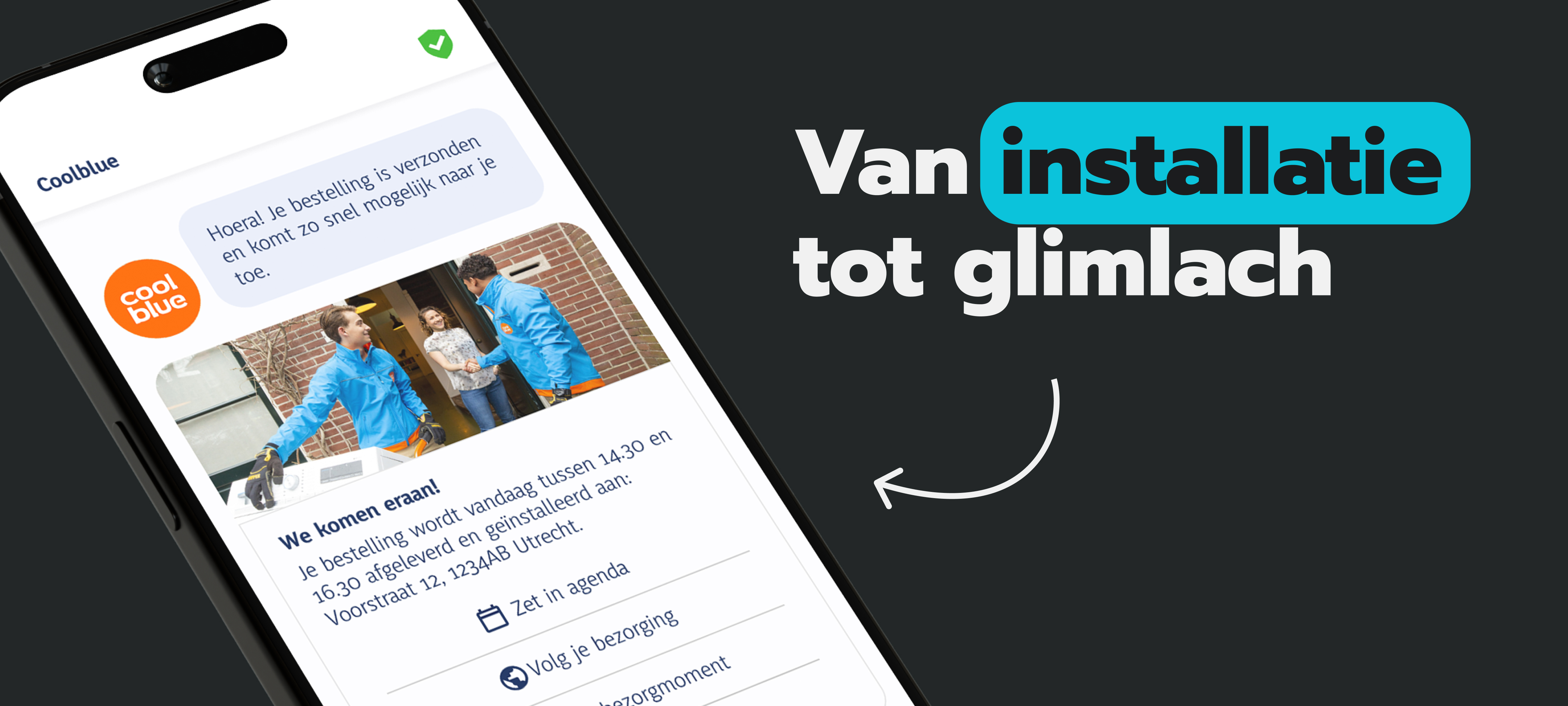 Sample case CoolBlue for RCS Business Messaging